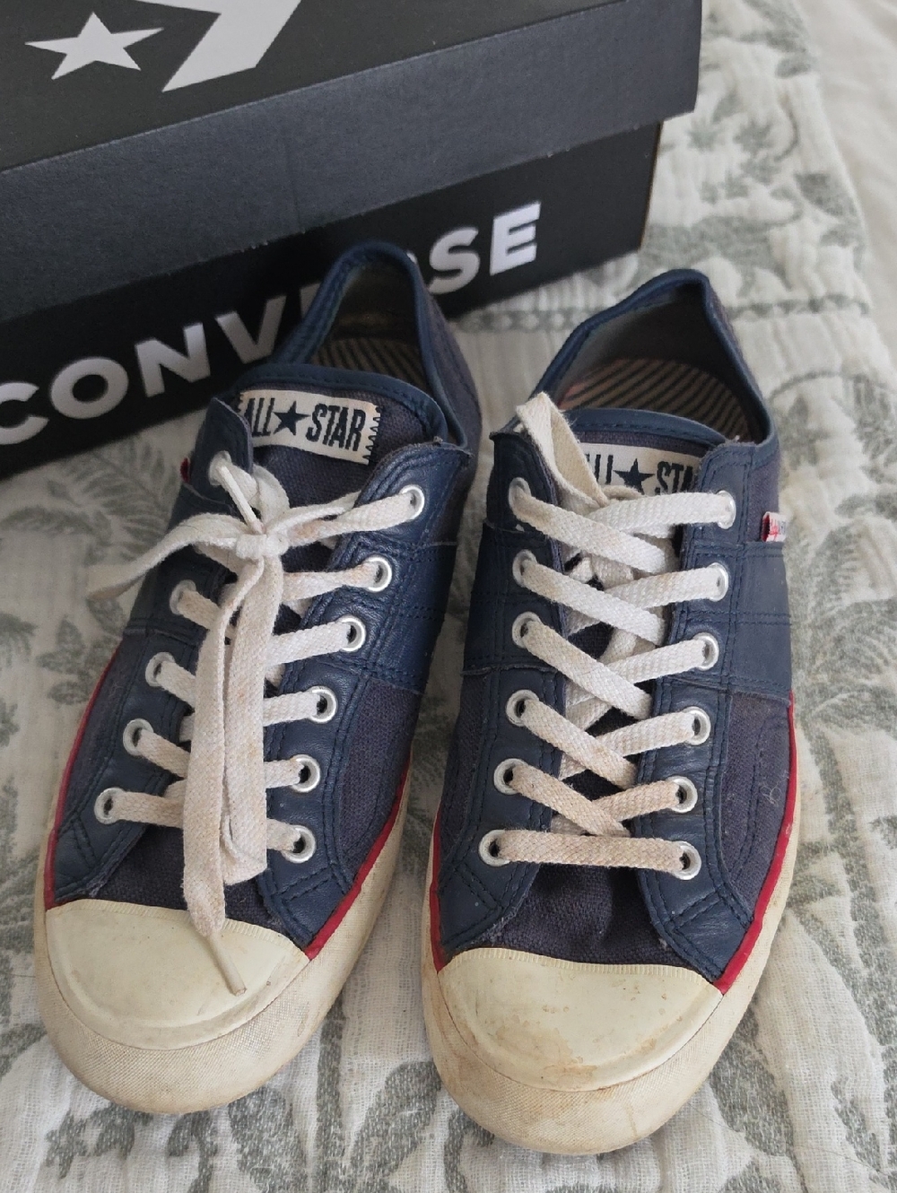 Navy Canvas All Star Low-Top Sneakers